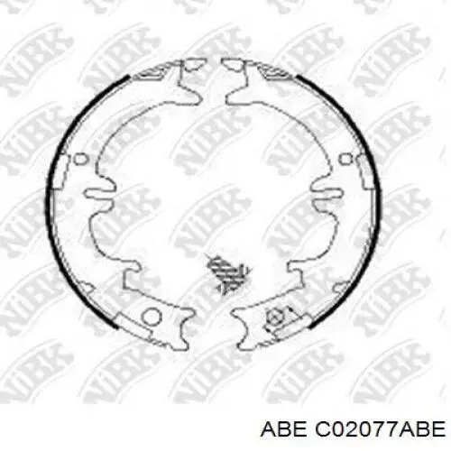 Колодки ручника C02077ABE ABE