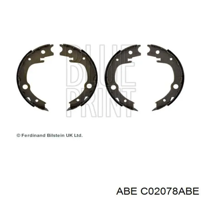 C02078ABE ABE Гальмівні колодки ручника