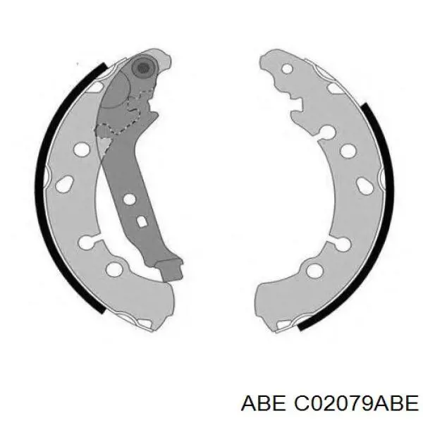 Колодки гальмові задні, барабанні ABE C02079ABE ціна, від 23.57 USD