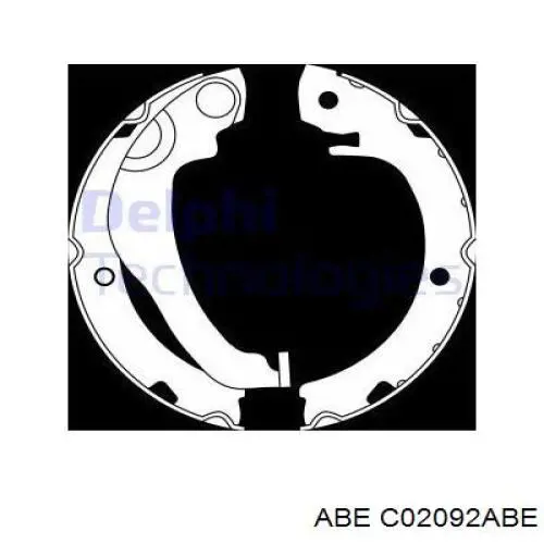 C02092ABE ABE Гальмівні колодки ручника