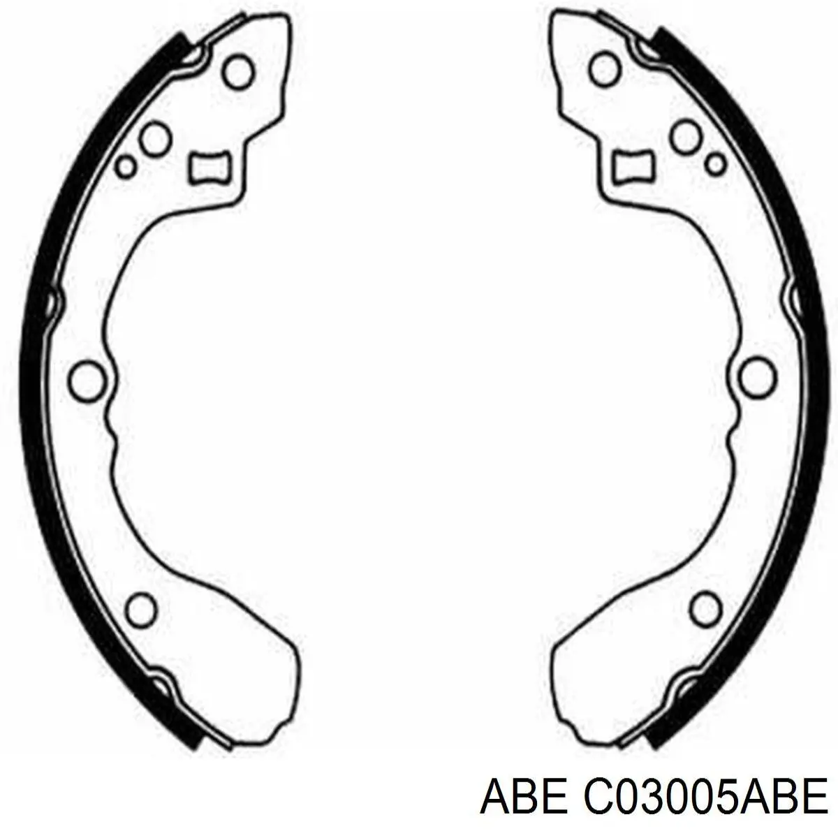 Колодки гальмові задні, барабанні ABE C03005ABE ціна, від 16.59 USD
