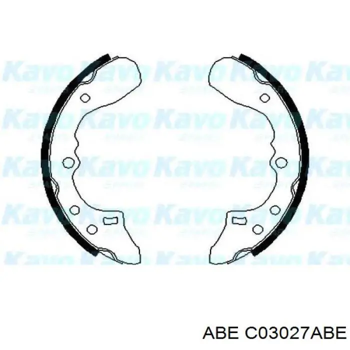 Купити C03027ABE ABE Колодки гальмові задні, барабанні