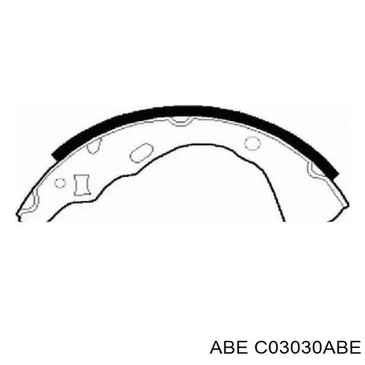 Купити C03030ABE ABE Колодки гальмові задні, барабанні