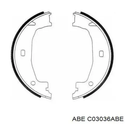 Купити C03036ABE ABE Колодки гальмові задні, барабанні