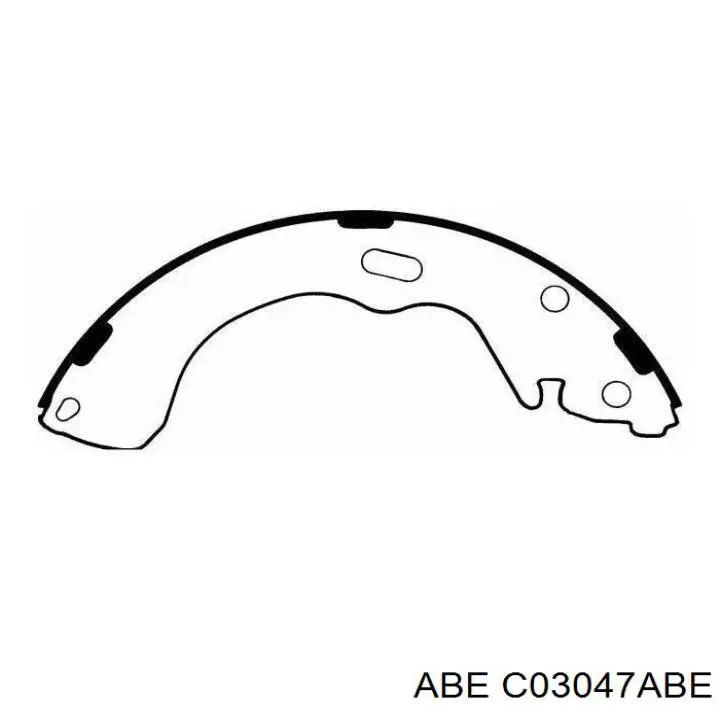 Купити C03047ABE ABE Колодки гальмові задні, барабанні
