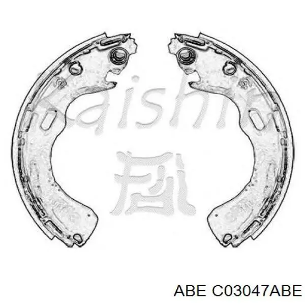 Колодки гальмові задні, барабанні C03047ABE ABE