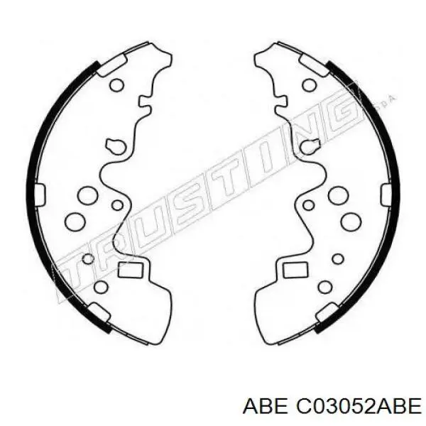 Купити C03052ABE ABE Колодки гальмові задні, барабанні