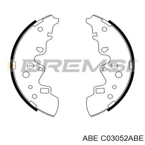 Колодки гальмові задні, барабанні C03052ABE ABE