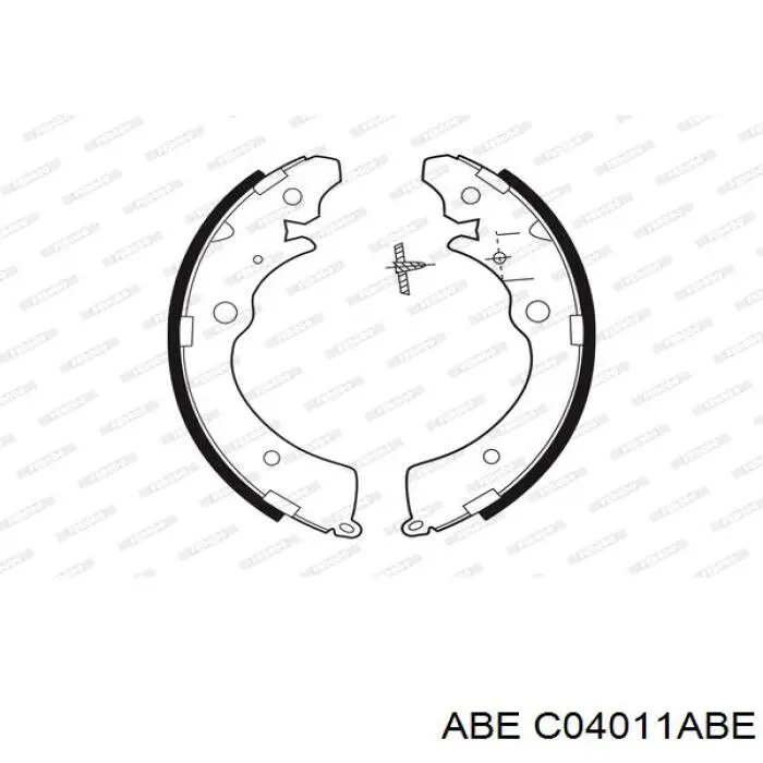 Гальма робочі задні ножні і гальмівні барабани ABE C04011ABE