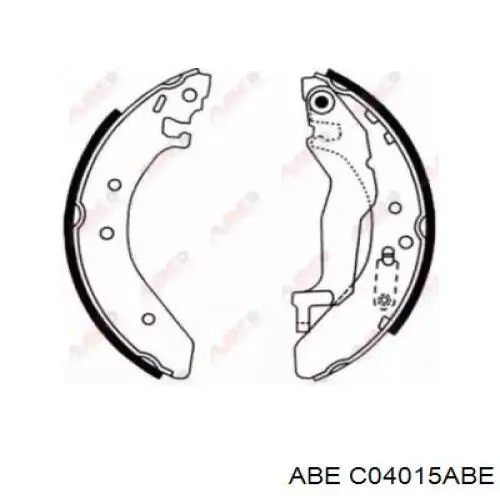 Колодки гальмові задні, барабанні C04015ABE ABE