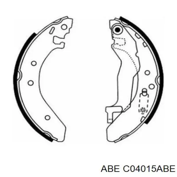 Колодки гальмові задні, барабанні ABE C04015ABE ціна, від 20.53 USD