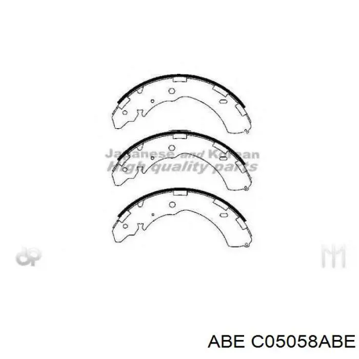 C05058ABE ABE Колодки гальмівні задні, барабанні