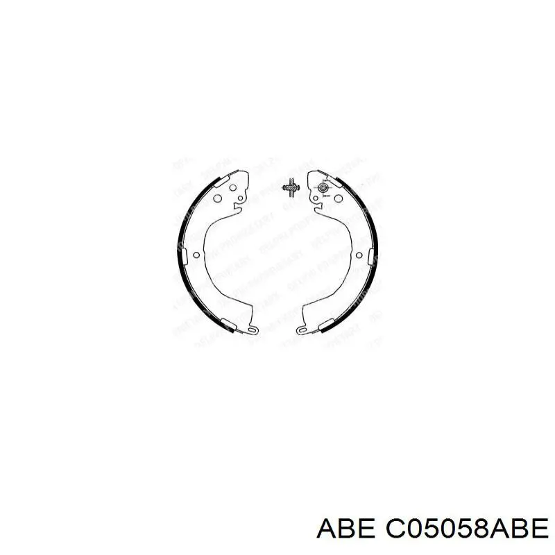 Колодки гальмові задні, барабанні C05058ABE ABE