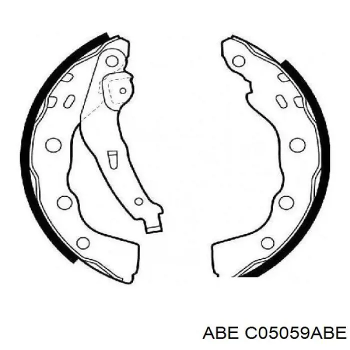 Купити C05059ABE ABE Колодки гальмові задні, барабанні