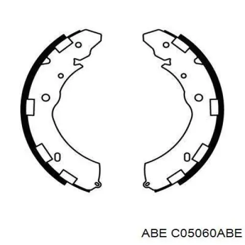 Колодки гальмові задні, барабанні ABE C05060ABE ціна, від 31.57 USD