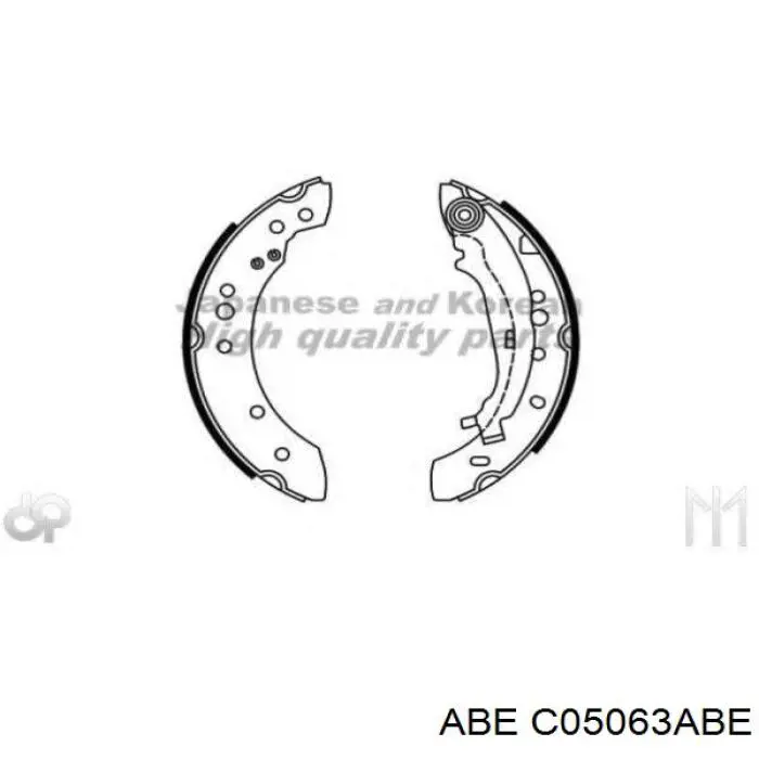 Колодки гальмові задні, барабанні C05063ABE ABE