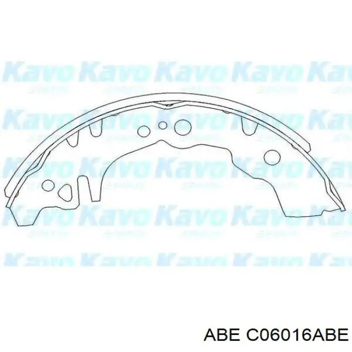 Колодки гальмові задні, барабанні C06016ABE ABE