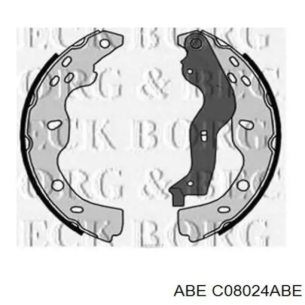 Купити C08024ABE ABE Колодки гальмові задні, барабанні