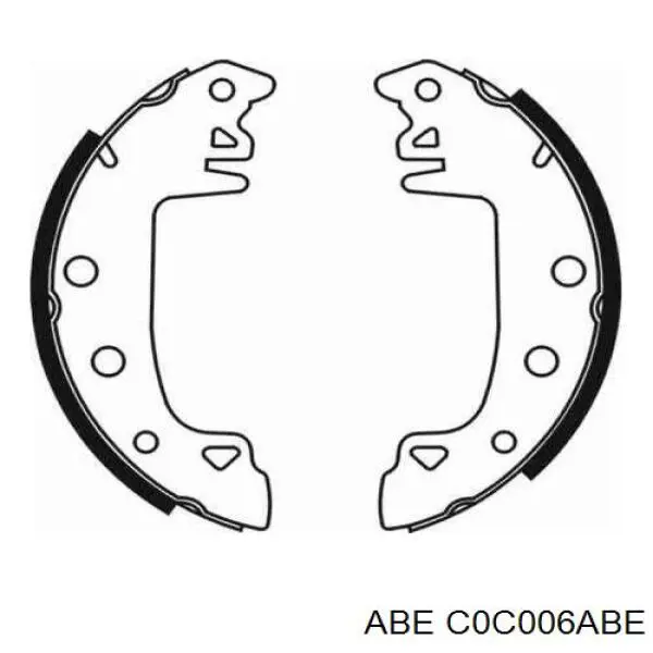 Купити C0C006ABE ABE Колодки гальмові задні, барабанні