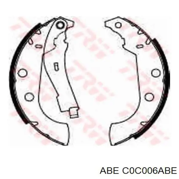 Колодки гальмові задні, барабанні C0C006ABE ABE
