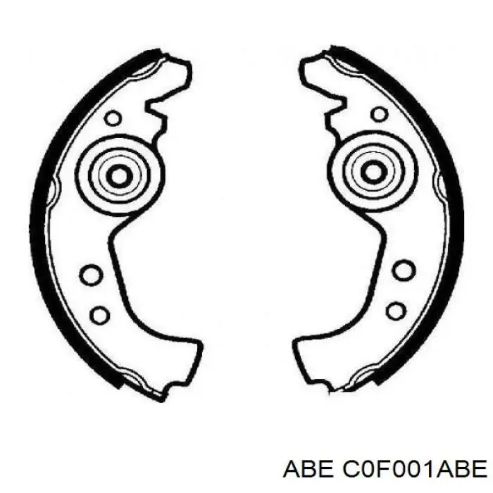Гальма робочі задні ножні і гальмівні барабани ABE C0F001ABE