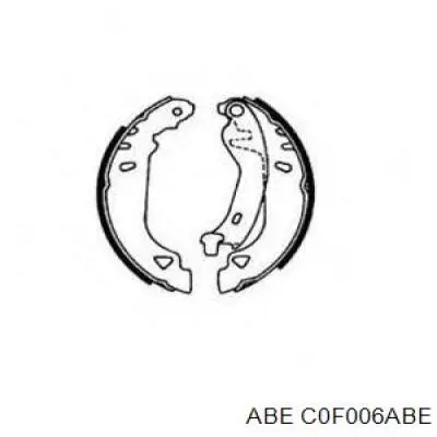 Колодки гальмові задні, барабанні C0F006ABE ABE