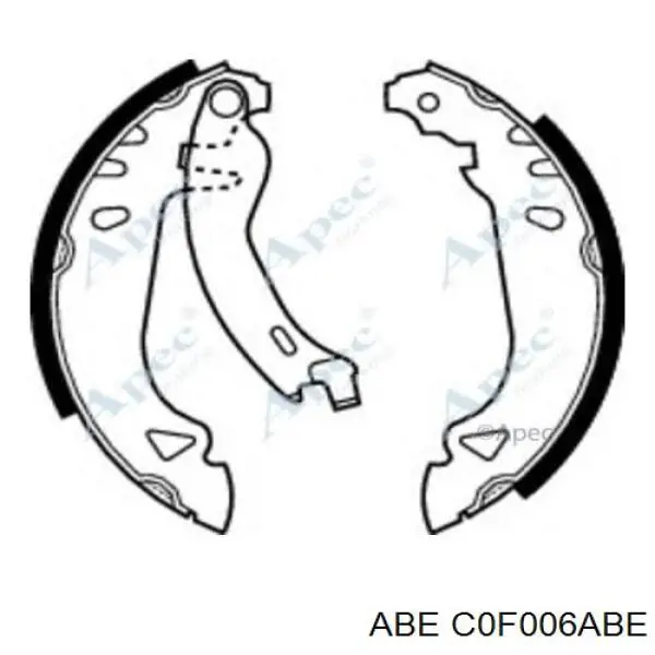 Гальма робочі задні ножні і гальмівні барабани ABE C0F006ABE