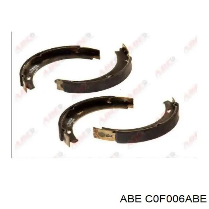 C0F006ABE ABE Колодки гальмівні задні, барабанні