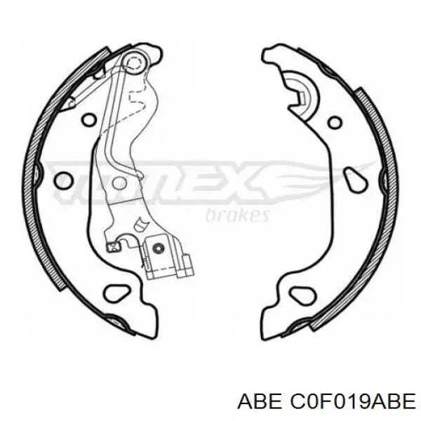 Купити C0F019ABE ABE Колодки гальмові задні, барабанні