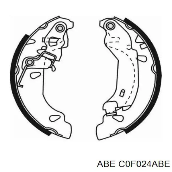 Колодки гальмові задні, барабанні C0F024ABE ABE