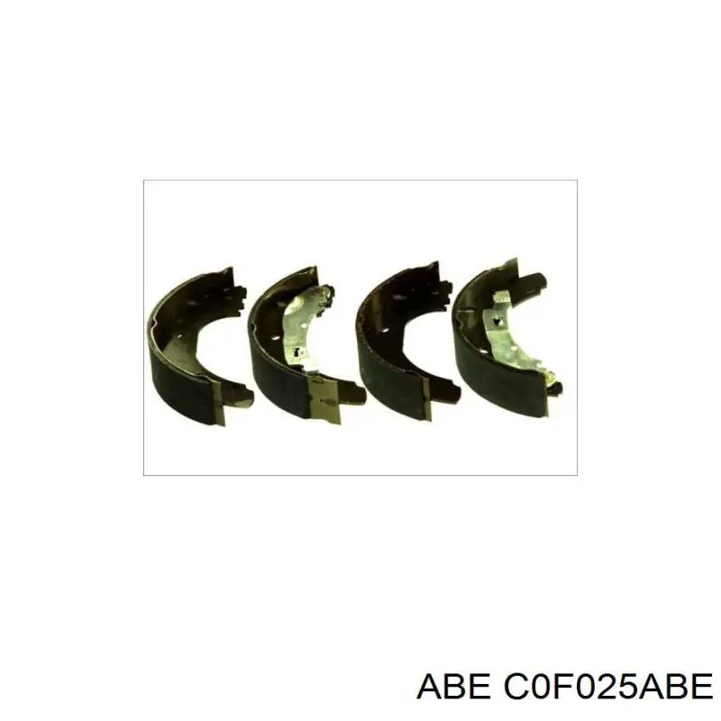 C0F025ABE ABE колодки гальмові задні, барабанні