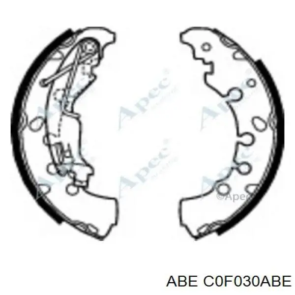 Колодки гальмові задні, барабанні C0F030ABE ABE