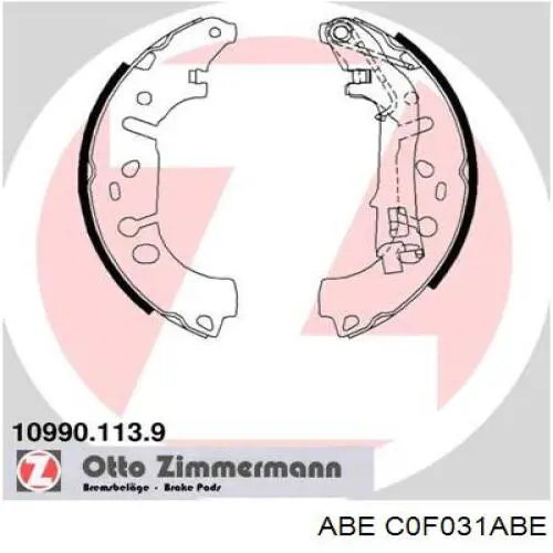 Гальма робочі задні ножні і гальмівні барабани ABE C0F031ABE