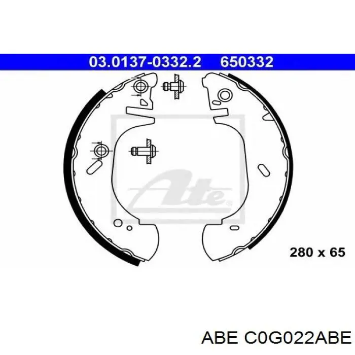 T120950 Ford Колодки гальмівні задні, барабанні