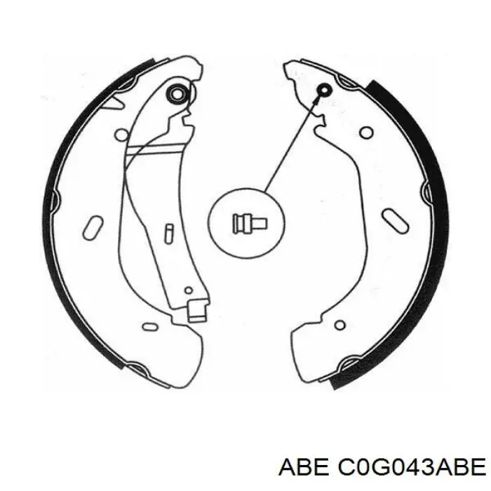 Колодки гальмові задні, барабанні C0G043ABE ABE