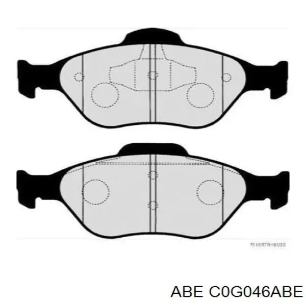 C0G046ABE ABE Колодки гальмівні задні, барабанні