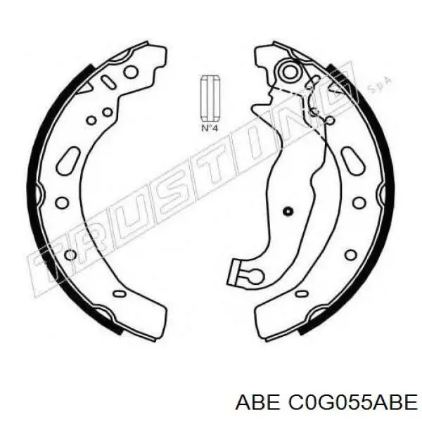 Купити C0G055ABE ABE Колодки гальмові задні, барабанні