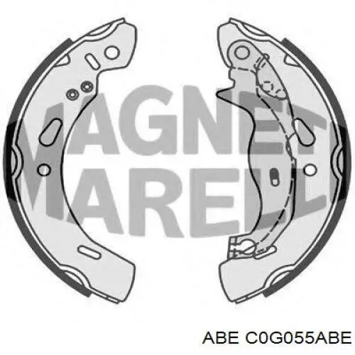 Гальма робочі задні ножні і гальмівні барабани ABE C0G055ABE