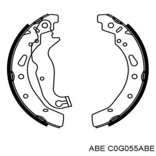 Колодки гальмові задні, барабанні C0G055ABE ABE