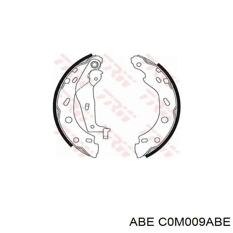 Колодки гальмові задні, барабанні C0M009ABE ABE