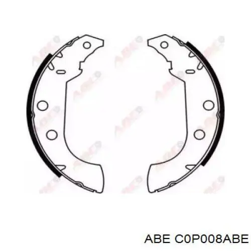 Колодки гальмові задні, барабанні C0P008ABE ABE