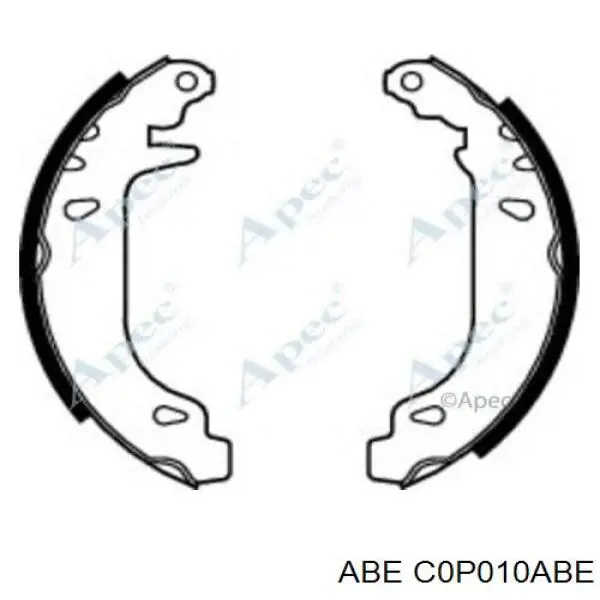 Колодки гальмові задні, барабанні C0P010ABE ABE