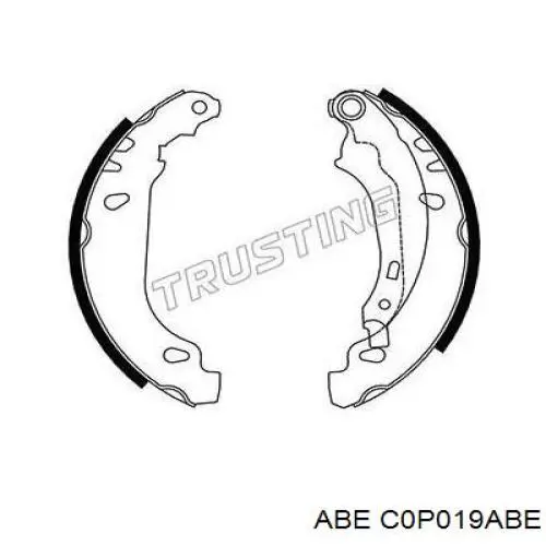 Колодки гальмові задні, барабанні ABE C0P019ABE ціна, від 13.26 USD