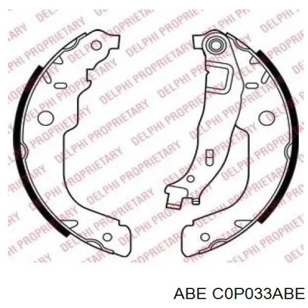Гальма робочі задні ножні і гальмівні барабани ABE C0P033ABE