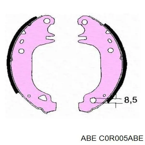 Колодки гальмові задні, барабанні ABE C0R005ABE ціна, від 11.52 USD