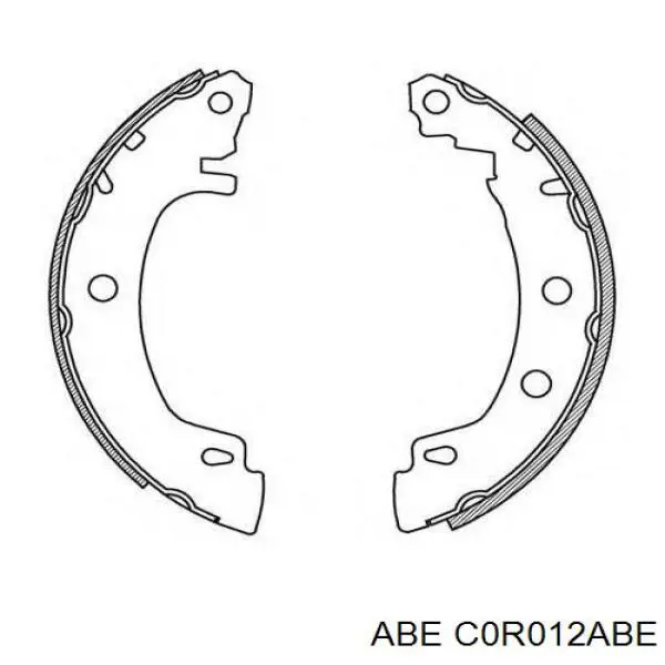 Купити C0R012ABE ABE Колодки гальмові задні, барабанні