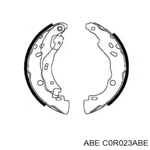 Купити C0R023ABE ABE Колодки гальмові задні, барабанні