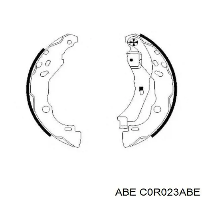 Колодки гальмові задні, барабанні C0R023ABE ABE