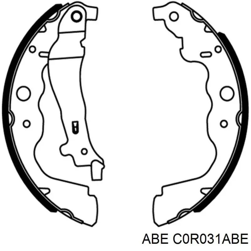 Гальма робочі задні ножні і гальмівні барабани ABE C0R031ABE