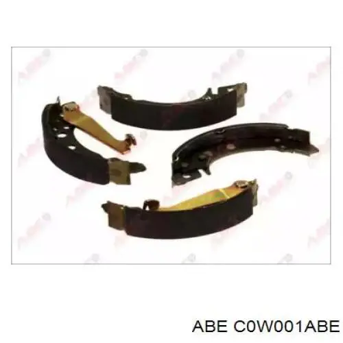 C0W001ABE ABE Колодки гальмівні задні, барабанні